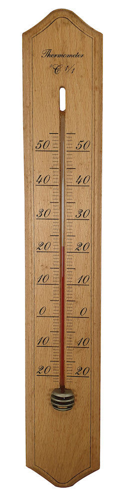 Thermomètre de jardin en bois 40CM